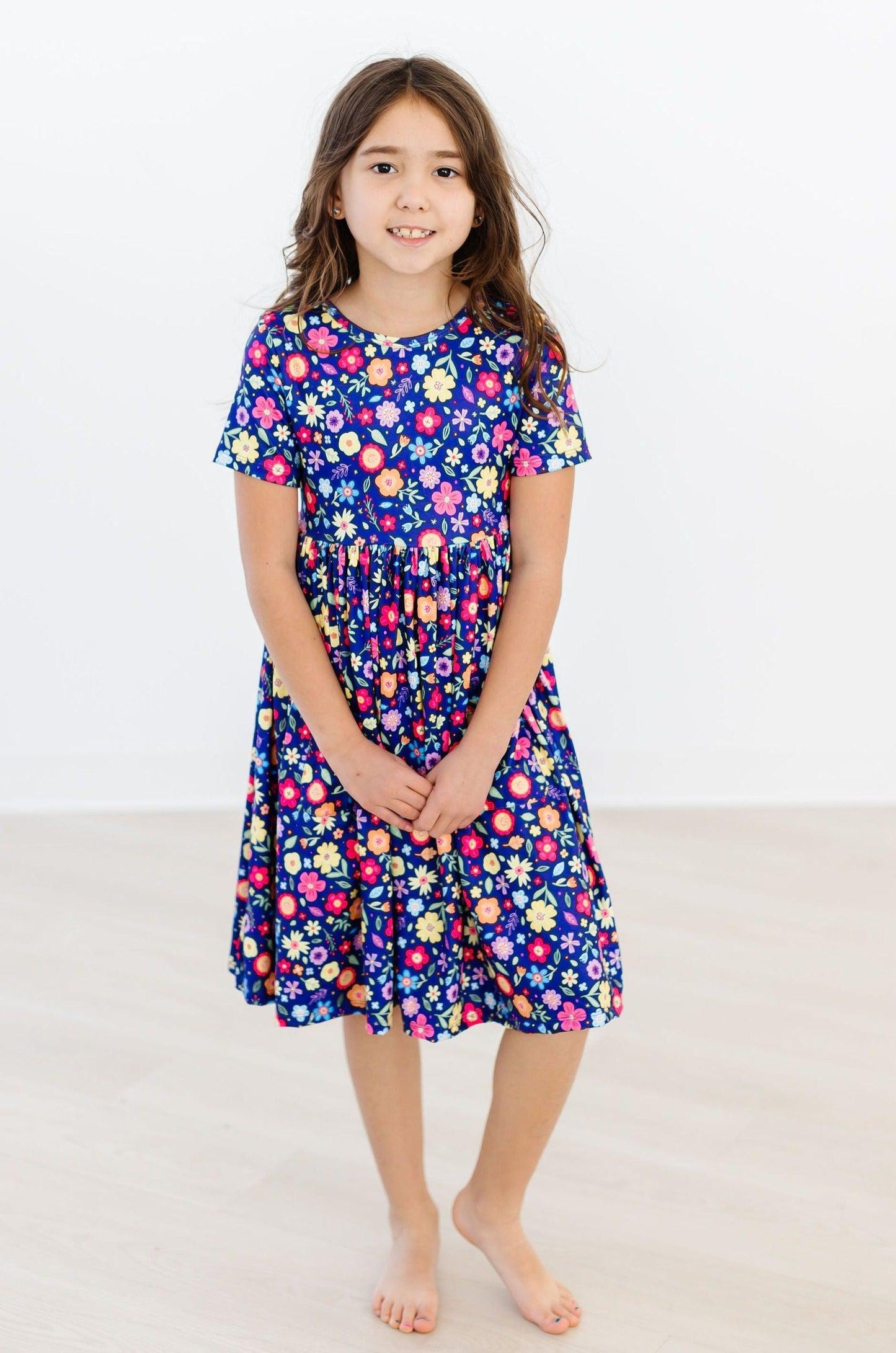 Mila & Rose ® Pick a Posy Short Sleeve Pocket Twirl Dress Mila Rose - Apparel & Accessories > Clothing > Dresses Twirl Pocket Dress S/S