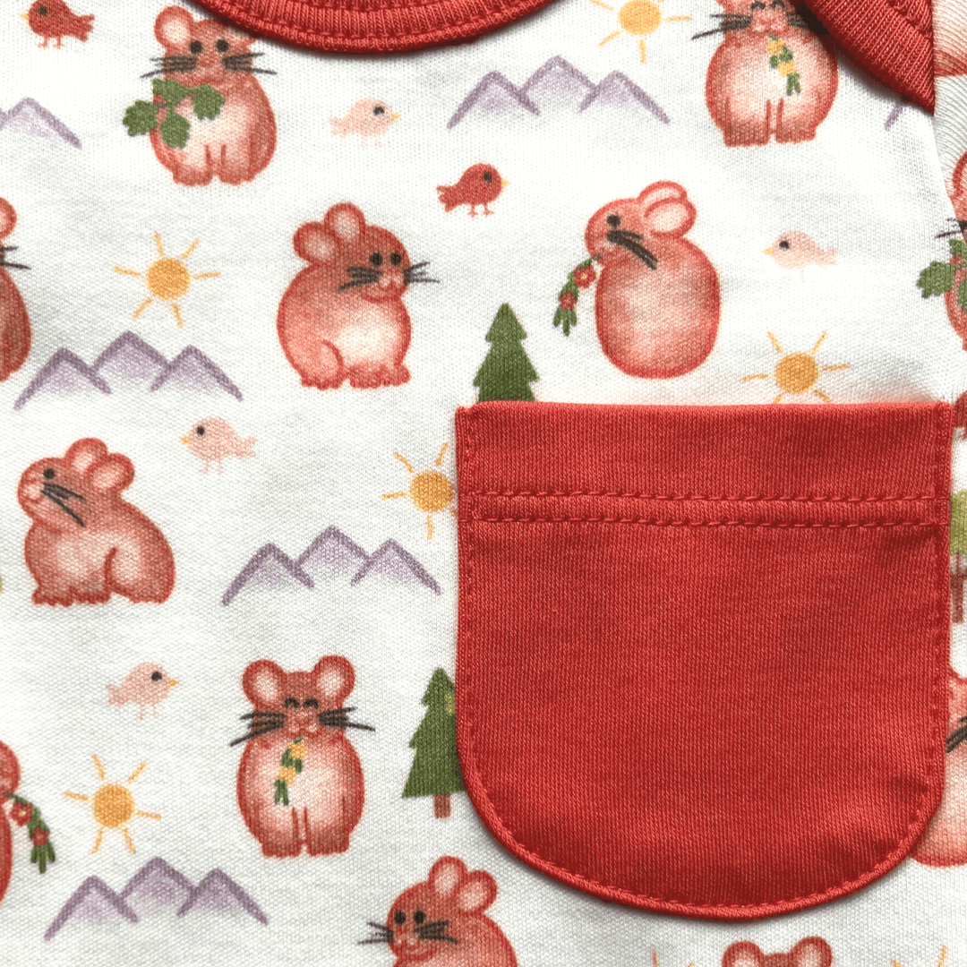 Pika Long Sleeve Bodysuit and Pant | Organic Pima Cotton by Kolorful