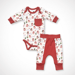 Pika Long Sleeve Bodysuit and Pant | Organic Pima Cotton by Kolorful