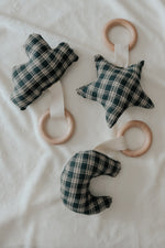 Pine Wood Teethers Shapes Star Moon Cloud For Babies Little Mae & Co Everetts Place: Online Boutique