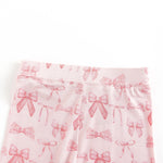 Dreamlet Pink Bows Two Piece Set Soft Stretchy Bamboo Fabric - Apparel & Accessories > Clothing > Baby & Toddler Clothing > Baby & Toddler Sleepwear Two Piece PJs