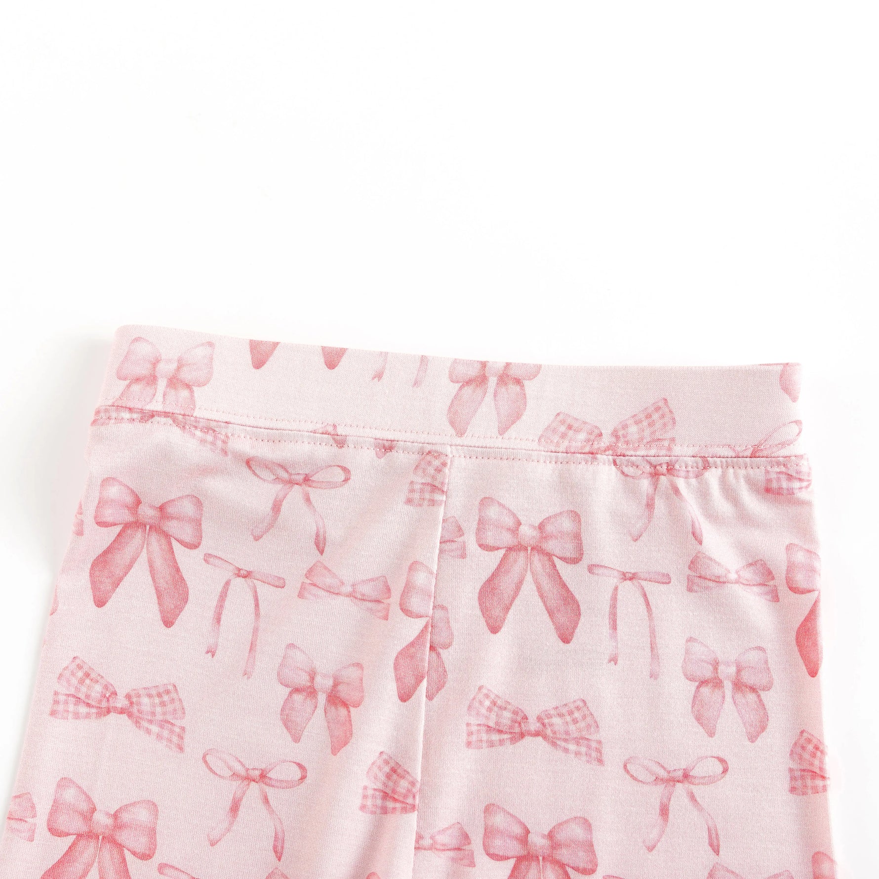 Dreamlet Pink Bows Two Piece Set Soft Stretchy Bamboo Fabric - Apparel & Accessories > Clothing > Baby & Toddler Clothing > Baby & Toddler Sleepwear Two Piece PJs