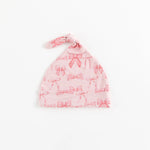 Dreamlet Pink Bows Knotted Baby Hat Bamboo Viscose Blend One Size - Apparel & Accessories > Clothing > Baby & Toddler Clothing > Baby & Toddler Sleepwear Knotted Hats