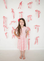 Dreamlet Pink Bows Twirl Dress Dreamlet Soft Bamboo Fabric For Girls - Apparel & Accessories > Clothing > Baby & Toddler Clothing > Baby & Toddler Dresses Twirl Dresses