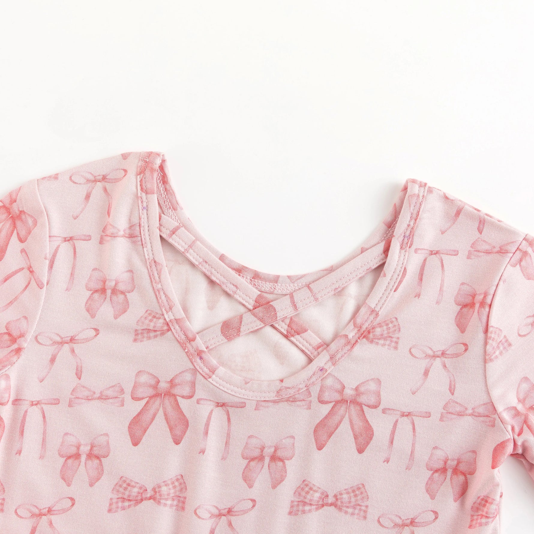 Dreamlet Pink Bows Twirl Dress Dreamlet Soft Bamboo Fabric For Girls - Apparel & Accessories > Clothing > Baby & Toddler Clothing > Baby & Toddler Dresses Twirl Dresses