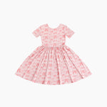 Dreamlet Pink Bows Twirl Dress Dreamlet Soft Bamboo Fabric For Girls - Apparel & Accessories > Clothing > Baby & Toddler Clothing > Baby & Toddler Dresses Twirl Dresses