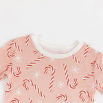 Dreamlet Pink Candy Cane Two Piece Set Bamboo Fabric Dreamlet - Apparel & Accessories > Clothing > Baby & Toddler Clothing > Baby & Toddler Sleepwear Two Piece PJs