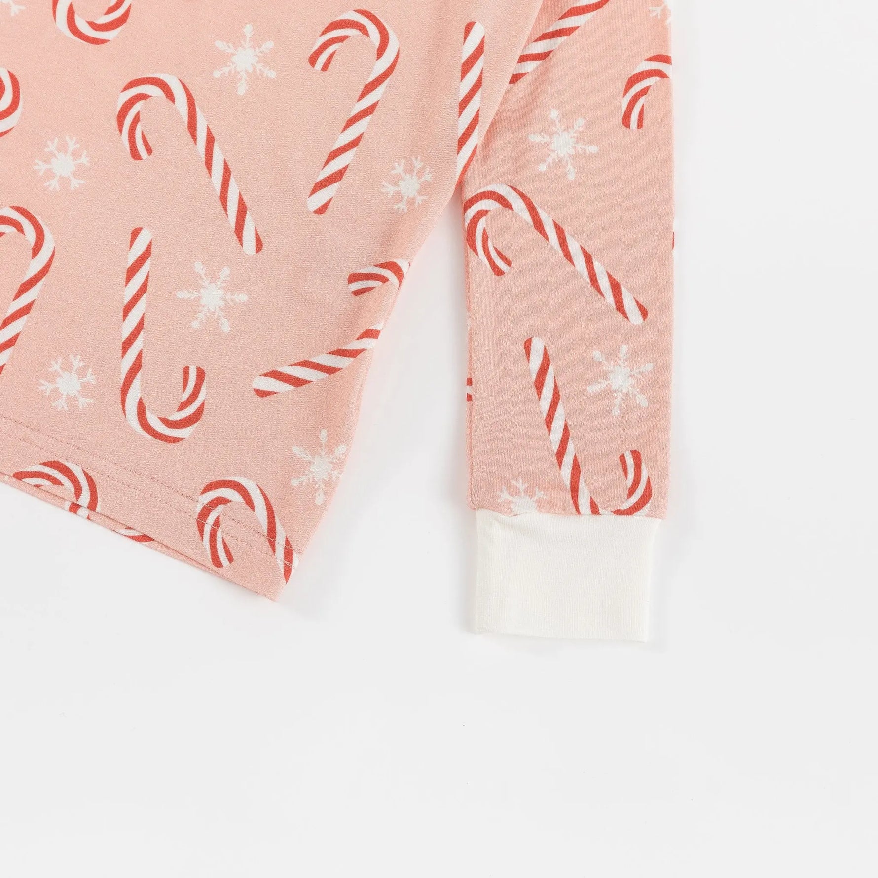 Dreamlet Pink Candy Cane Two Piece Set Bamboo Fabric Dreamlet - Apparel & Accessories > Clothing > Baby & Toddler Clothing > Baby & Toddler Sleepwear Two Piece PJs