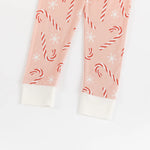 Dreamlet Pink Candy Cane Two Piece Set Bamboo Fabric Dreamlet - Apparel & Accessories > Clothing > Baby & Toddler Clothing > Baby & Toddler Sleepwear Two Piece PJs