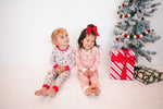 Dreamlet Pink Candy Cane Two Piece Set Bamboo Fabric Dreamlet - Apparel & Accessories > Clothing > Baby & Toddler Clothing > Baby & Toddler Sleepwear Two Piece PJs