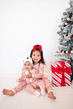 Dreamlet Pink Candy Cane Two Piece Set Bamboo Fabric Dreamlet - Apparel & Accessories > Clothing > Baby & Toddler Clothing > Baby & Toddler Sleepwear Two Piece PJs