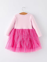 Pink Christmas Santa Applique Striped Dress for Girls - Everetts Place Boutique - 