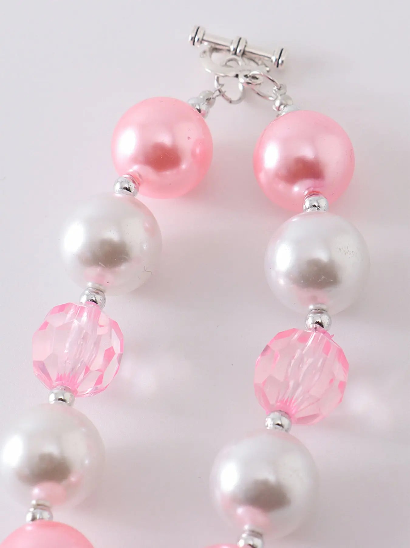 Pink Cross Bubblegum Necklace Stylish Playful Accessory Rylee Faith Designs Everetts Place: Online Boutique