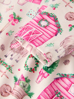 Pink Farmhouse Christmas Dress for Toddler Girl Outfit Rylee Faith Designs Everetts Place: Online Boutique