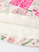 Pink Farmhouse Christmas Dress for Toddler Girl Outfit Rylee Faith Designs Everetts Place: Online Boutique
