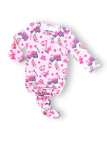 Pink Firefighter, Knotted Gowns Miller & Co. Everetts Place Boutique