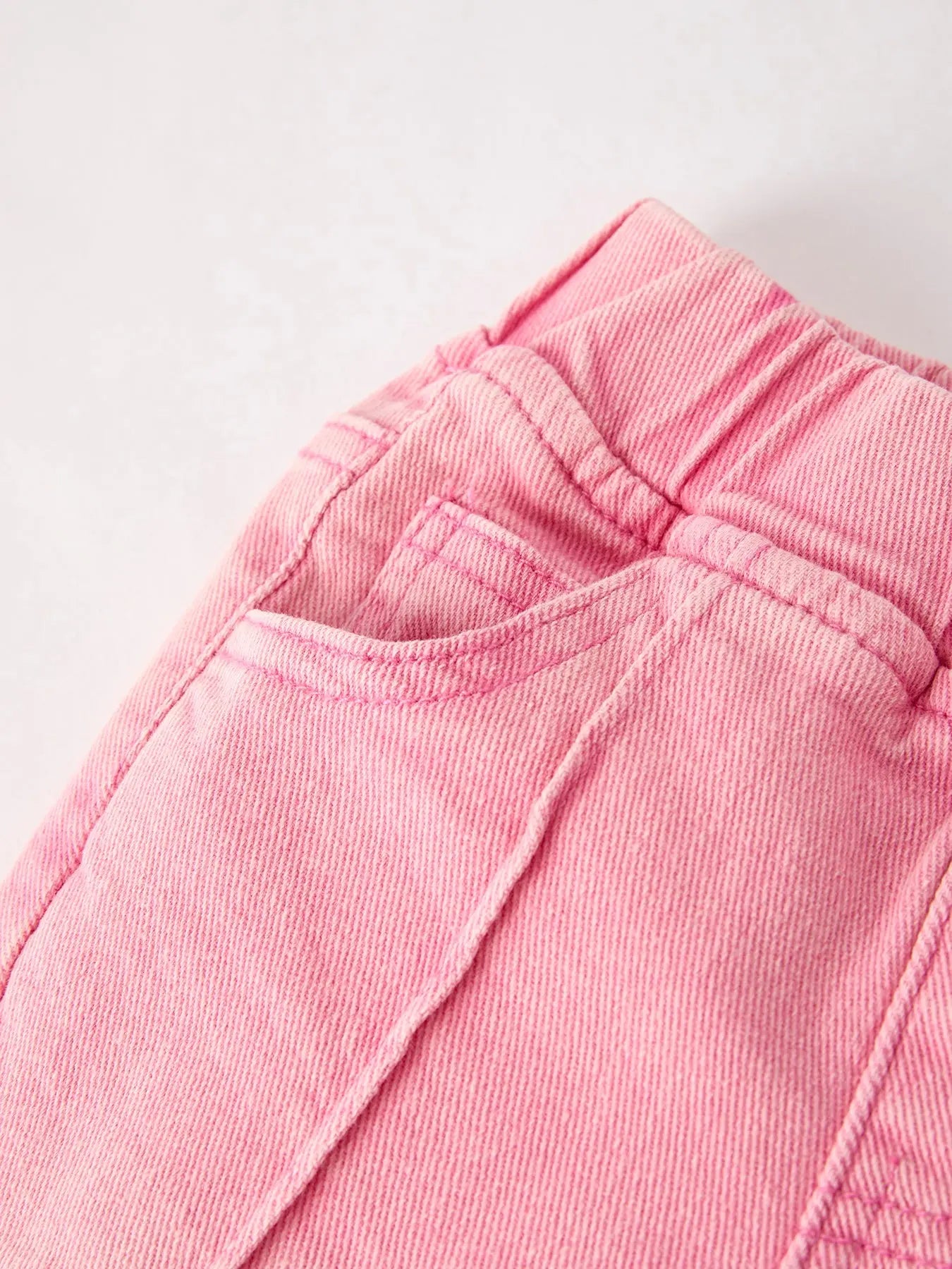 Pink Flared Elastic Stretch Jeans for Women Rylee Faith Designs Everetts Place: Online Boutique