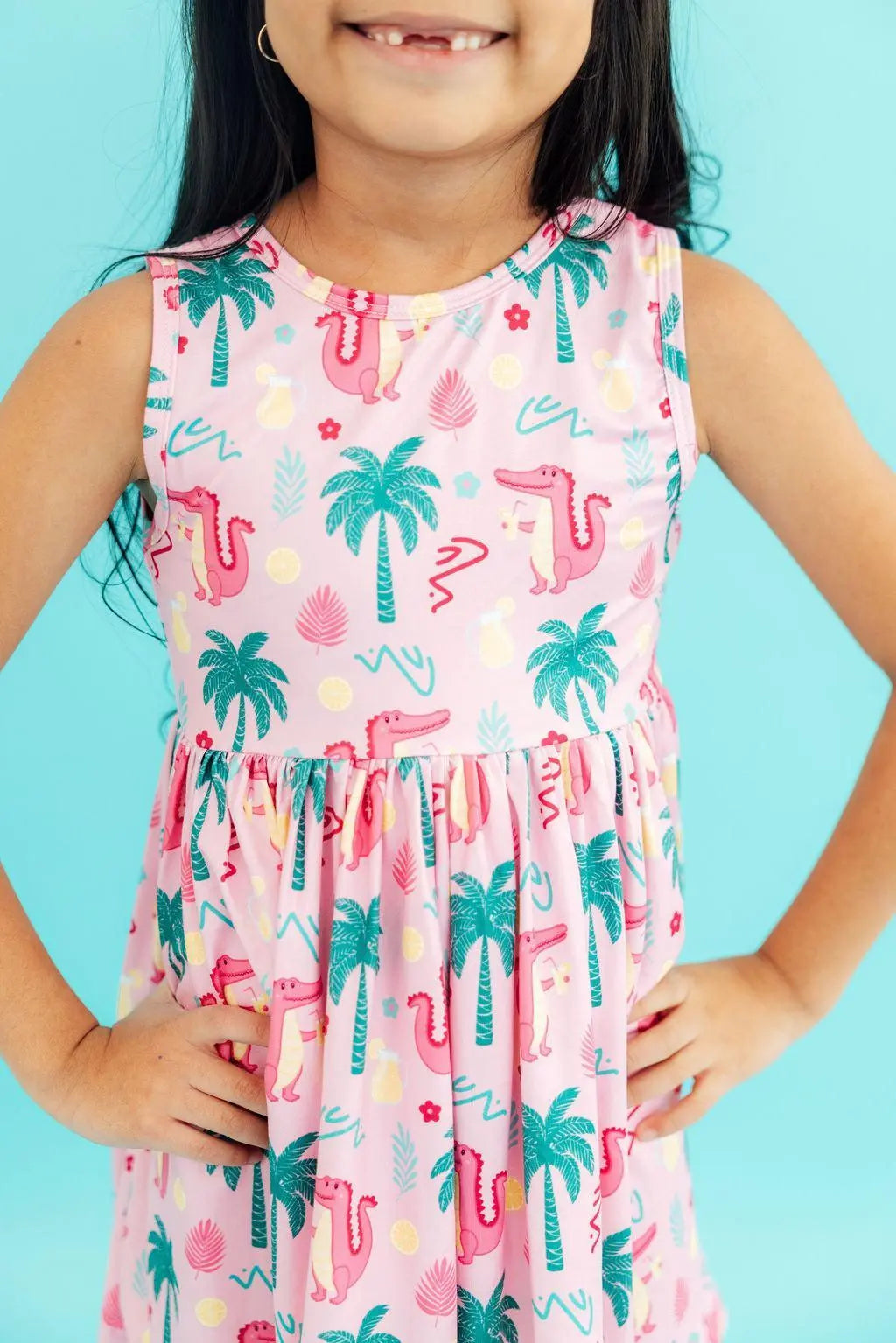 Mila & Rose ® Pink Gator - ade Tank Twirl Dress - 