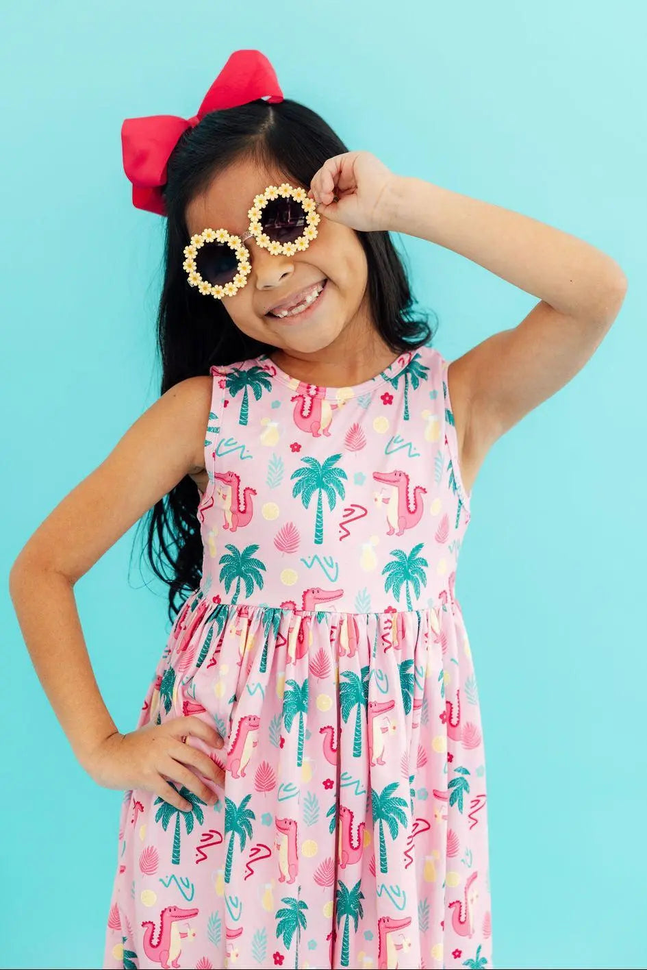 Mila & Rose ® Pink Gator - ade Tank Twirl Dress - 