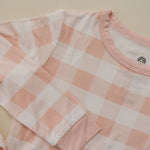Little Joy Co. Pink Gingham Bamboo Pajamas Set 2 Piece Women Sleepwear - Apparel & Accessories > Clothing > Baby & Toddler Clothing > Baby & Toddler Sleepwear