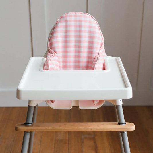 Pink Gingham Cushion Cover for IKEA Antilop Highchair Little Joy Co. Everetts Place: Online Boutique