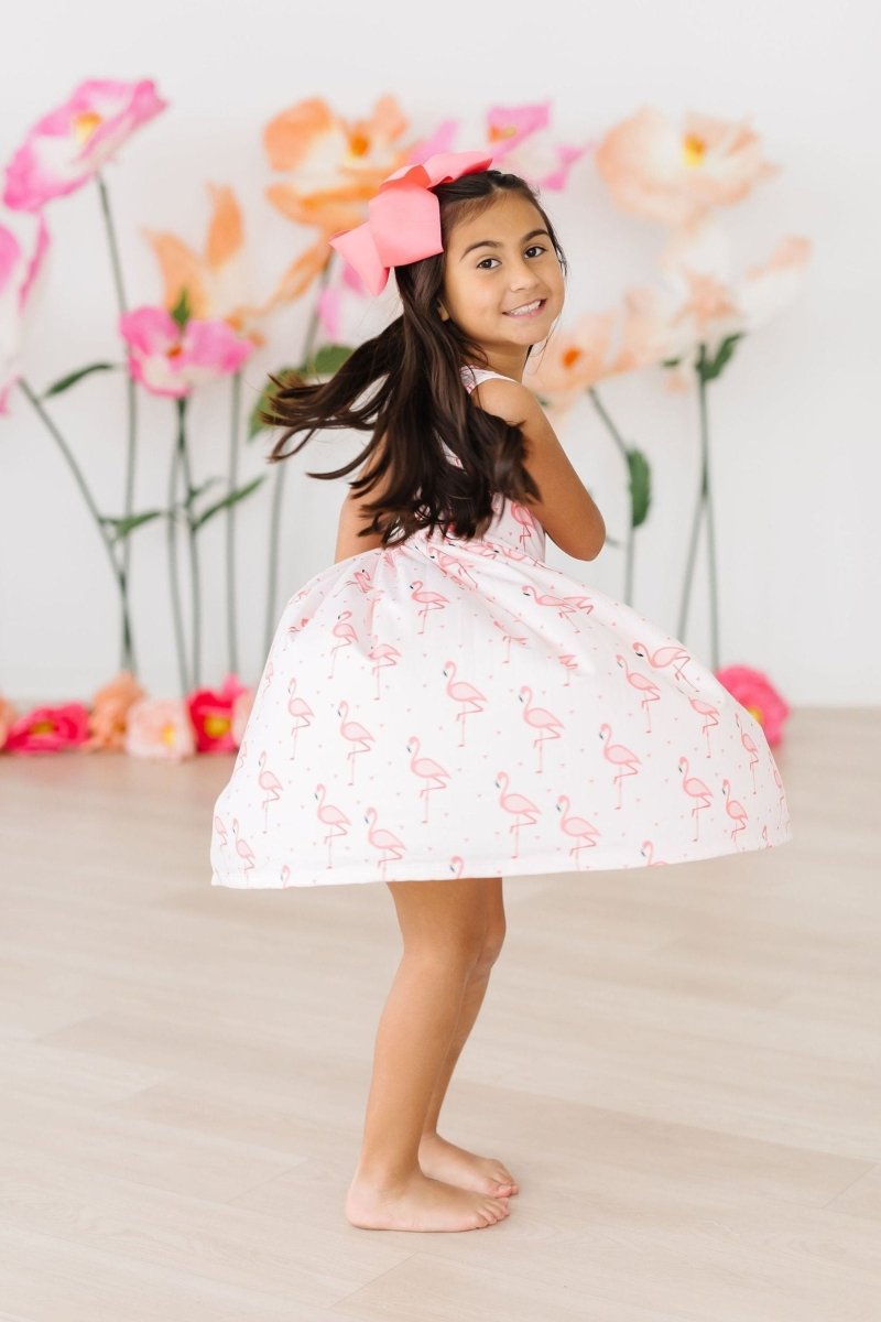 Mila & Rose ® Pink Paradise Tank Twirl Dress For Toddlers Easy On Off - Everetts Place Boutique - 
