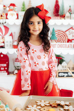 Pink Peppermint L/S Tutu Dress by Mila & Rose ®