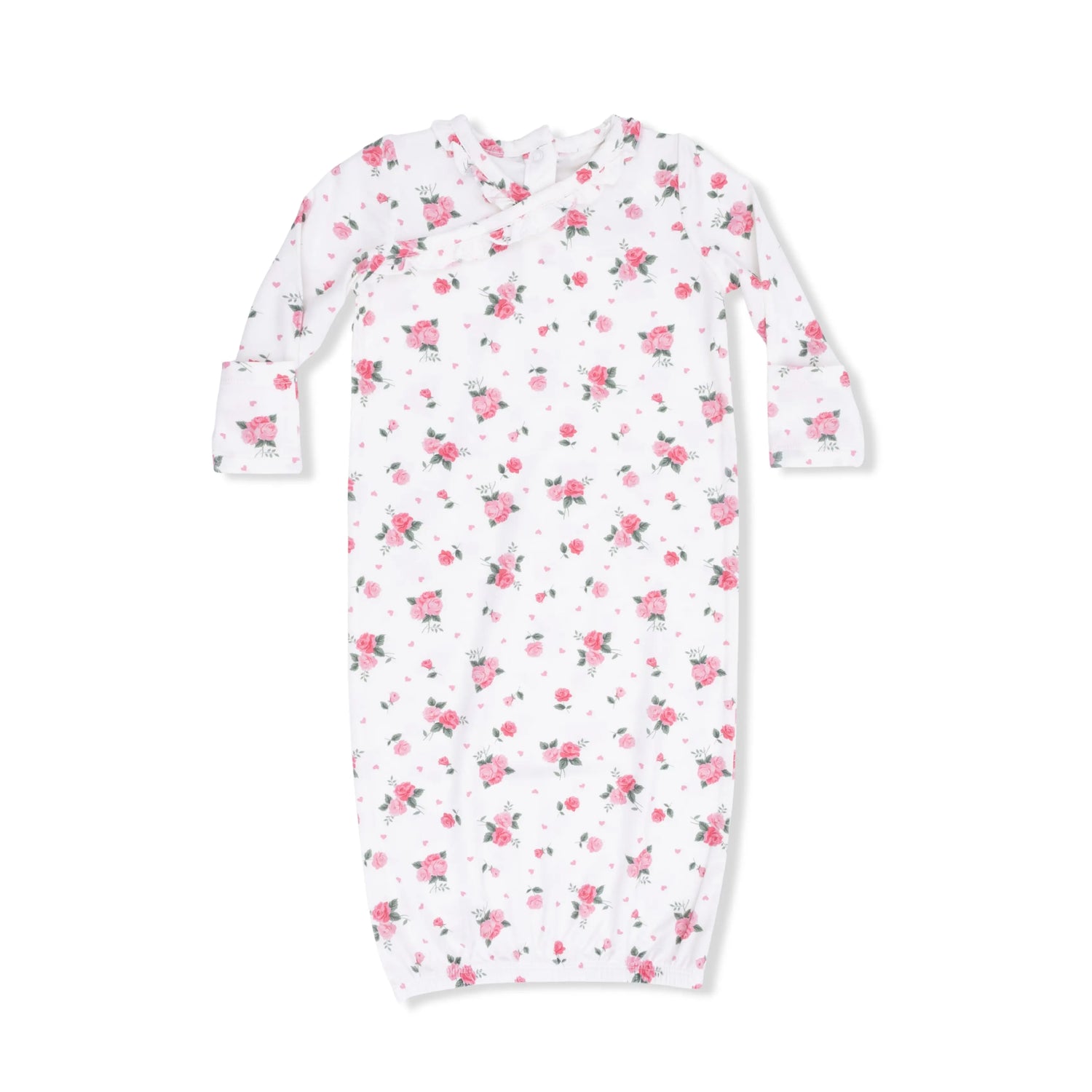 Pink Rosettes - Kimono Gown & Knot Headband Angel Dear 