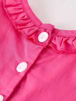 Rylee Faith Designs Pink Smocked Church Bishop Christening Bow Baby Girl Romper - Apparel & Accessories > Clothing > Baby & Toddler Clothing > Baby & Toddler Outfits Romper