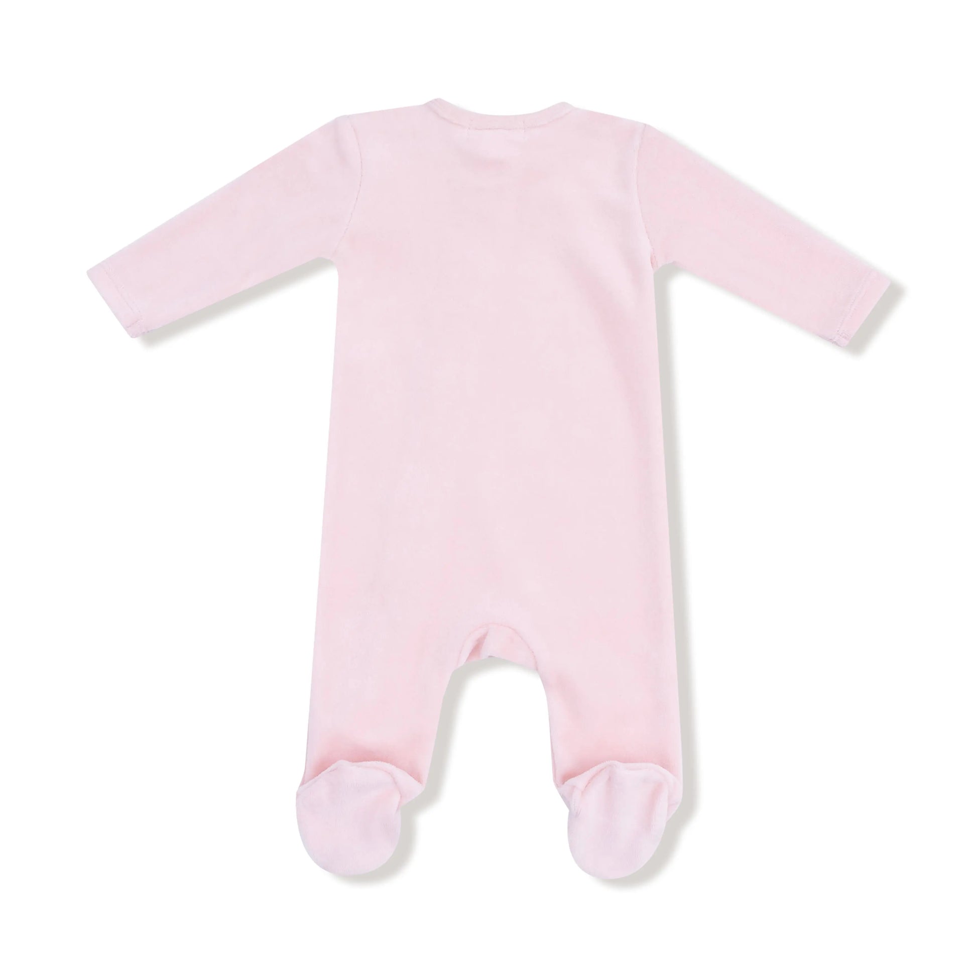 Pink Velour Footie For Babies Cozy Soft Plush Sleepwear Angel Dear Everetts Place: Online Boutique