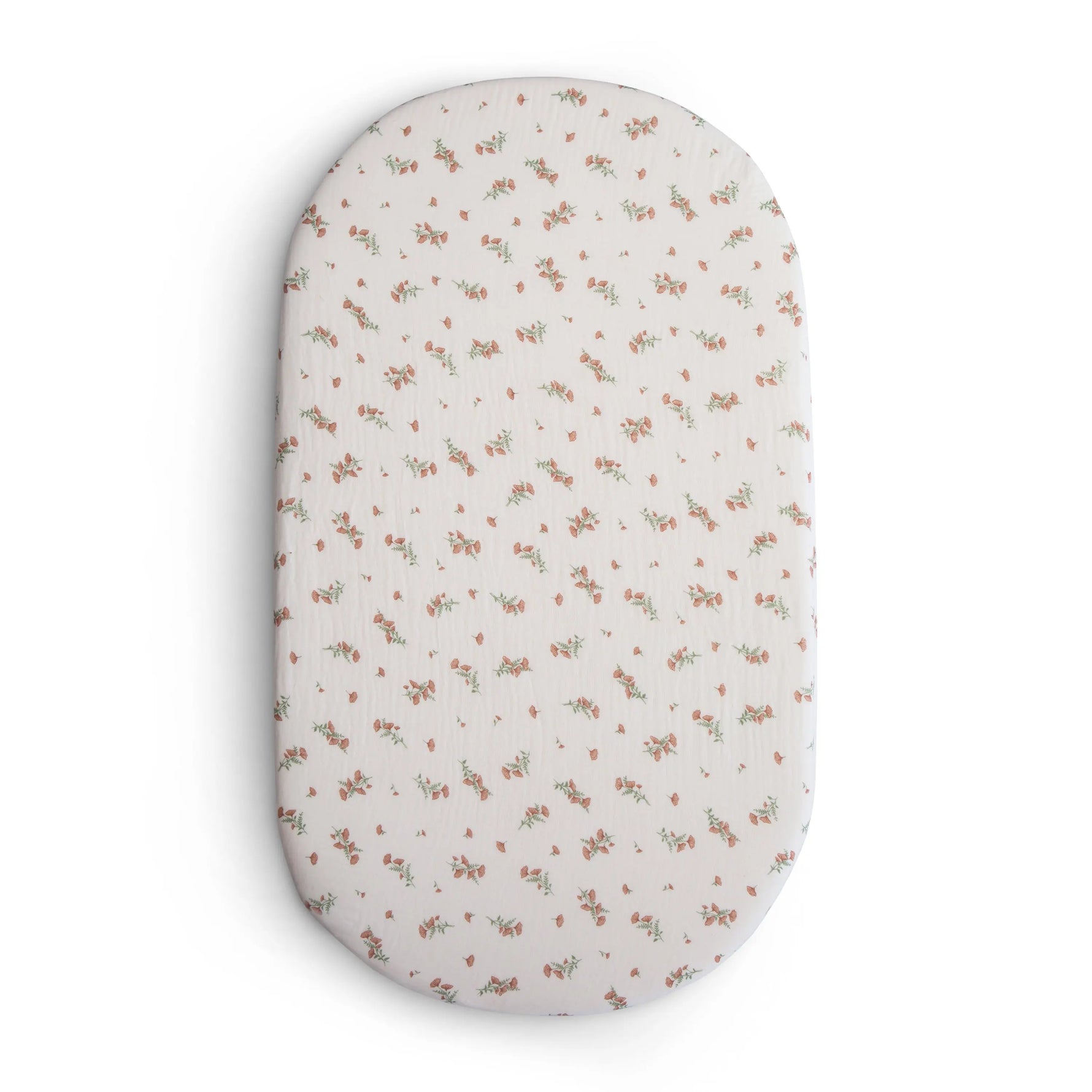 Mushie Extra Soft Bassinet Muslin Crib Sheet for Baby - 100 Percent Cotton Breathable Fabric - Home & Garden > Linens & Bedding > Bedding > Bed Sheets crib sheets