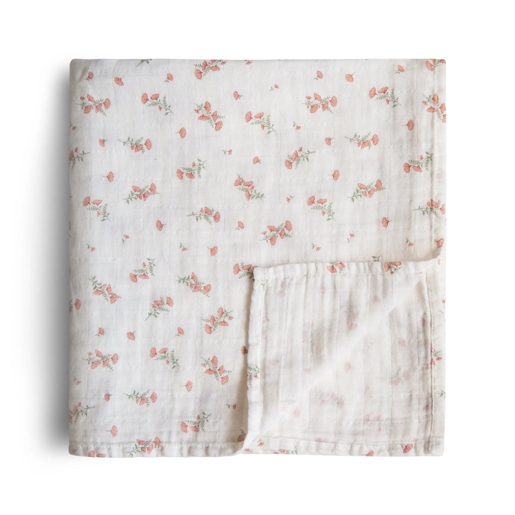 Mushie Organic Cotton Muslin Swaddle Blanket for Baby Cuddling and Nursing - Baby & Toddler > Swaddling & Receiving Blankets Swaddle