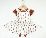 Bubble Baby Pirate | Flutter Bodysuit Dress - 