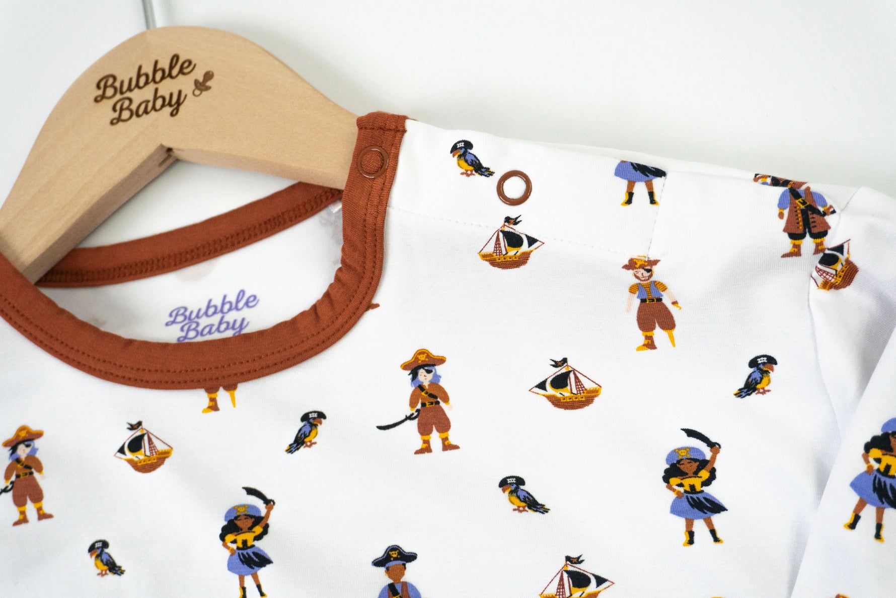Bubble Baby Pirate | Long Sleeve Bubble Romper - 