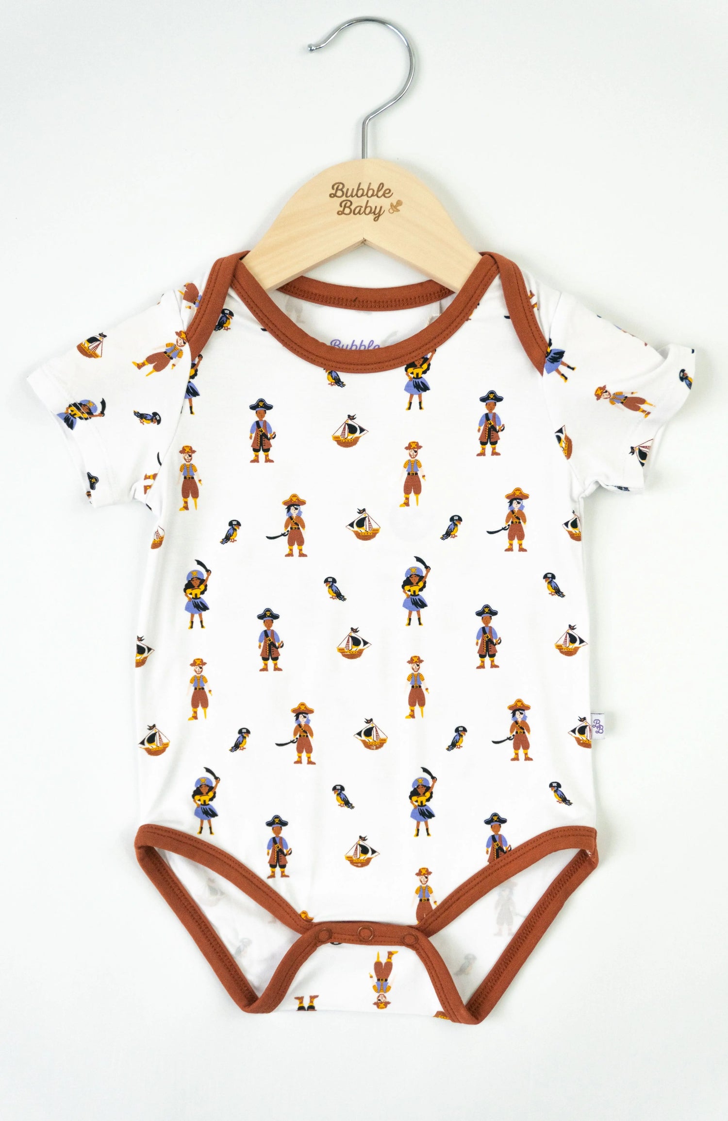 Bubble Baby Pirate | Short Sleeve Bodysuit - 