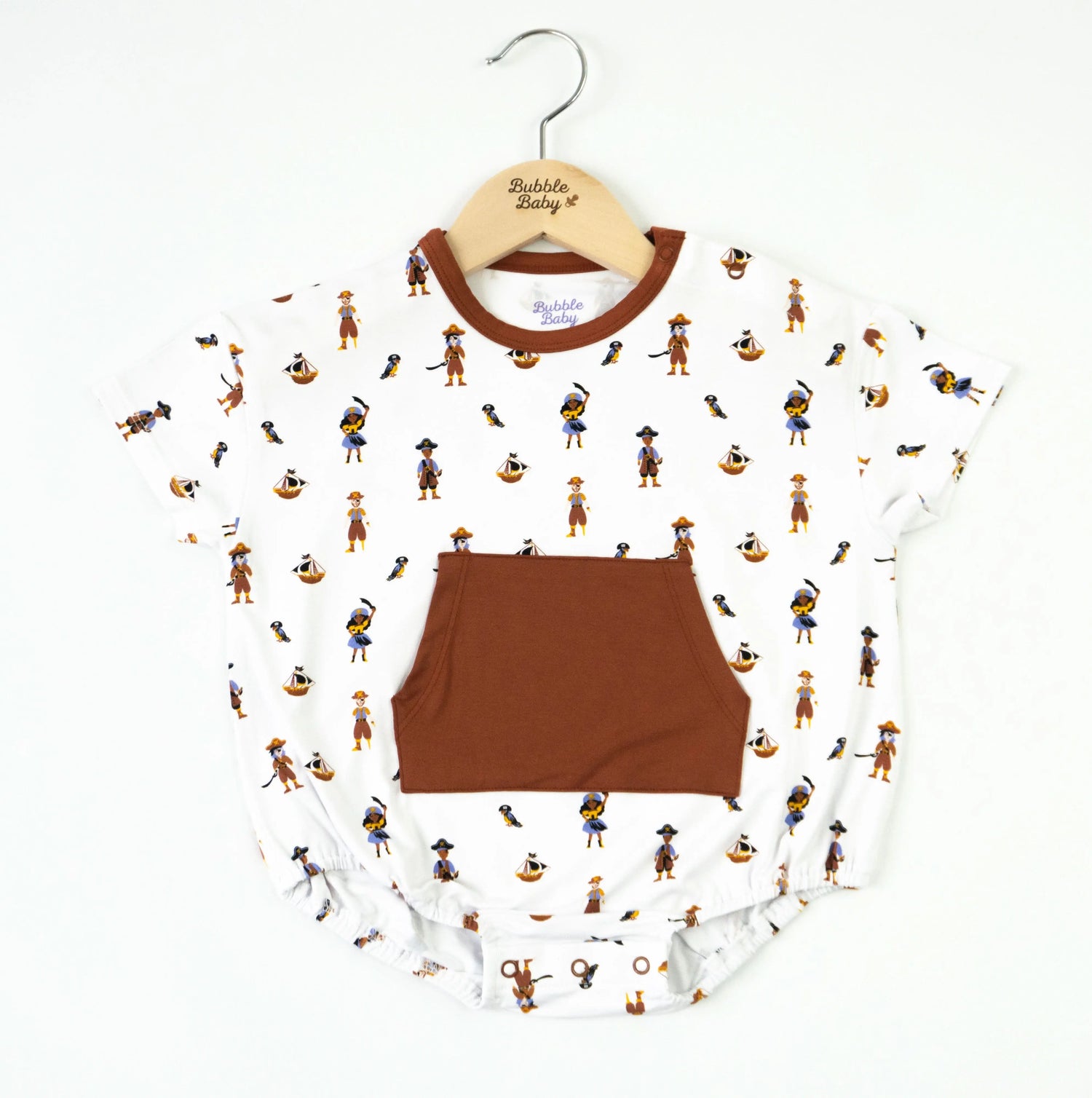 Bubble Baby Pirate | Short Sleeve Bubble Romper - 