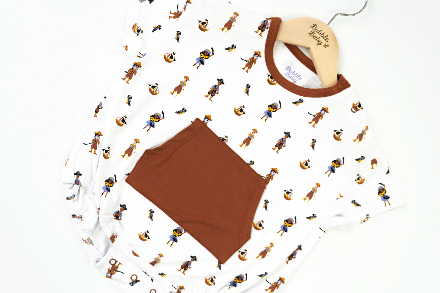 Bubble Baby Pirate | Short Sleeve Bubble Romper - 