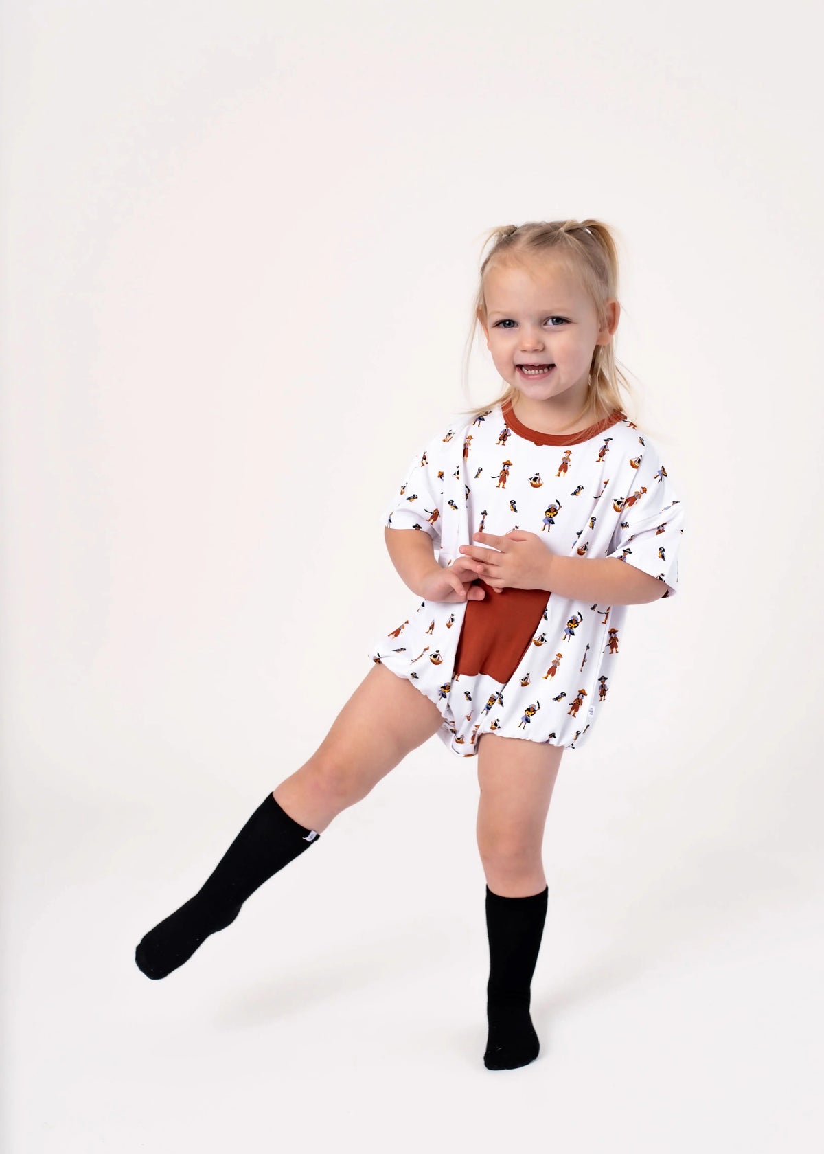 Bubble Baby Pirate | Short Sleeve Bubble Romper - 