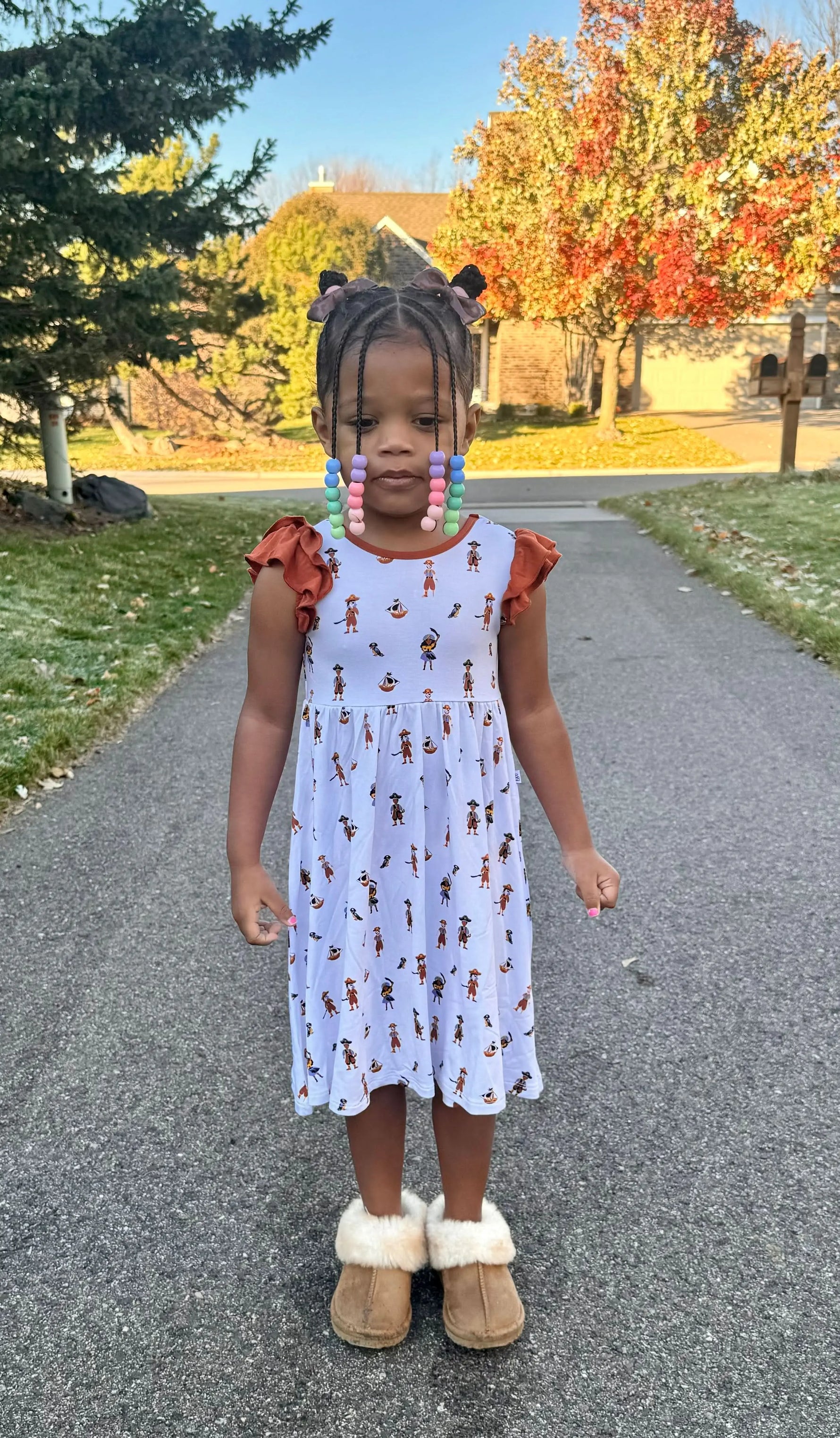 Bubble Baby Pirate | Toddler Flutter Dress - 