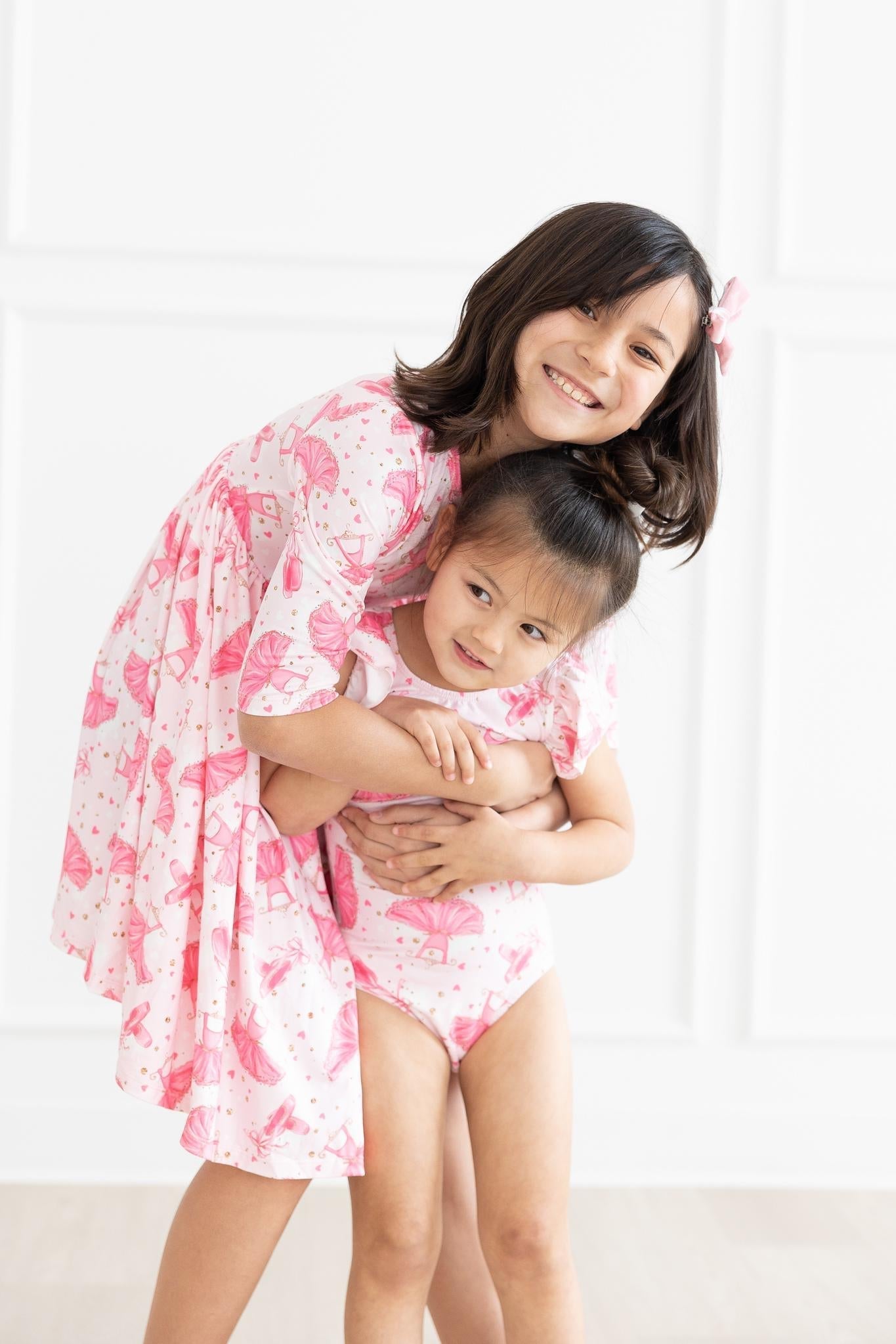 Pirouette Three Quarter Sleeve Pocket Twirl Dress for Girls Mila & Rose ® Everetts Place: Online Boutique