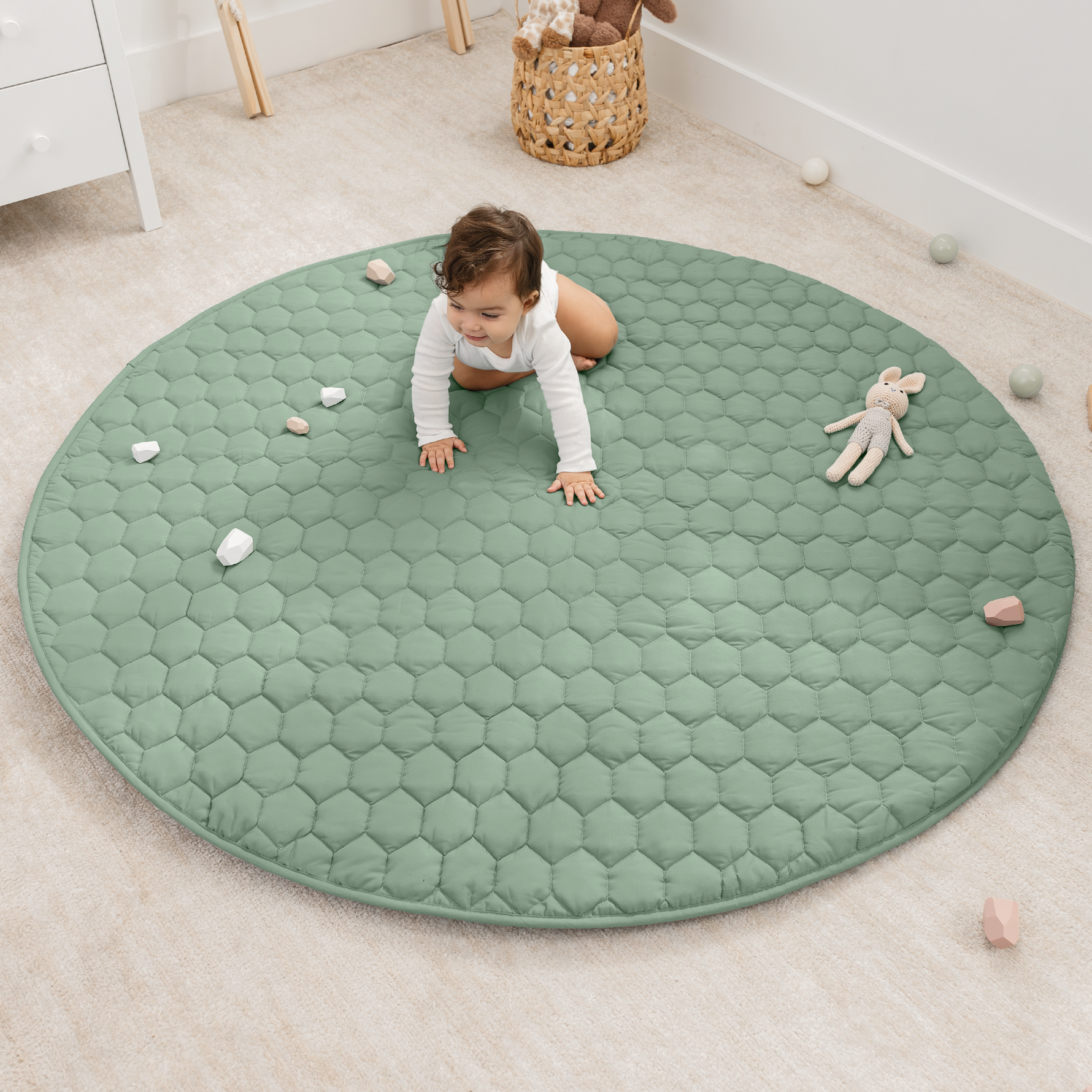 Play Mat Non Slip Fern For Baby Crawling And Tummy Time Comfy Cubs Everetts Place: Online Boutique 44.99