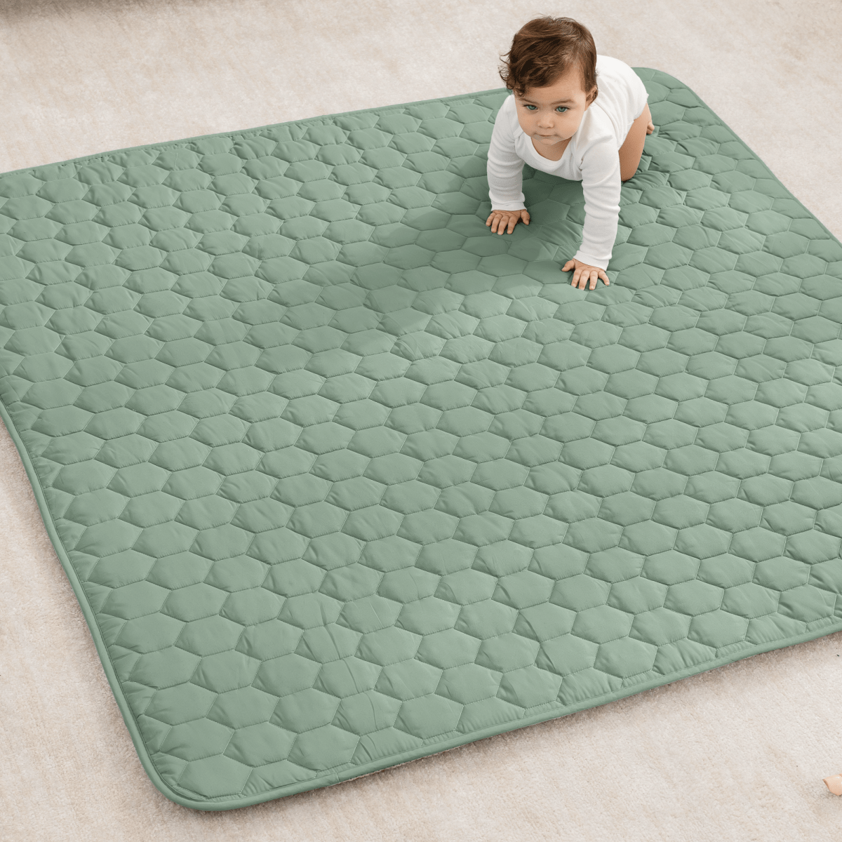 Comfy Cubs Play Mat Non Slip Fern For Baby Crawling And Tummy Time - Everetts Place Boutique - 