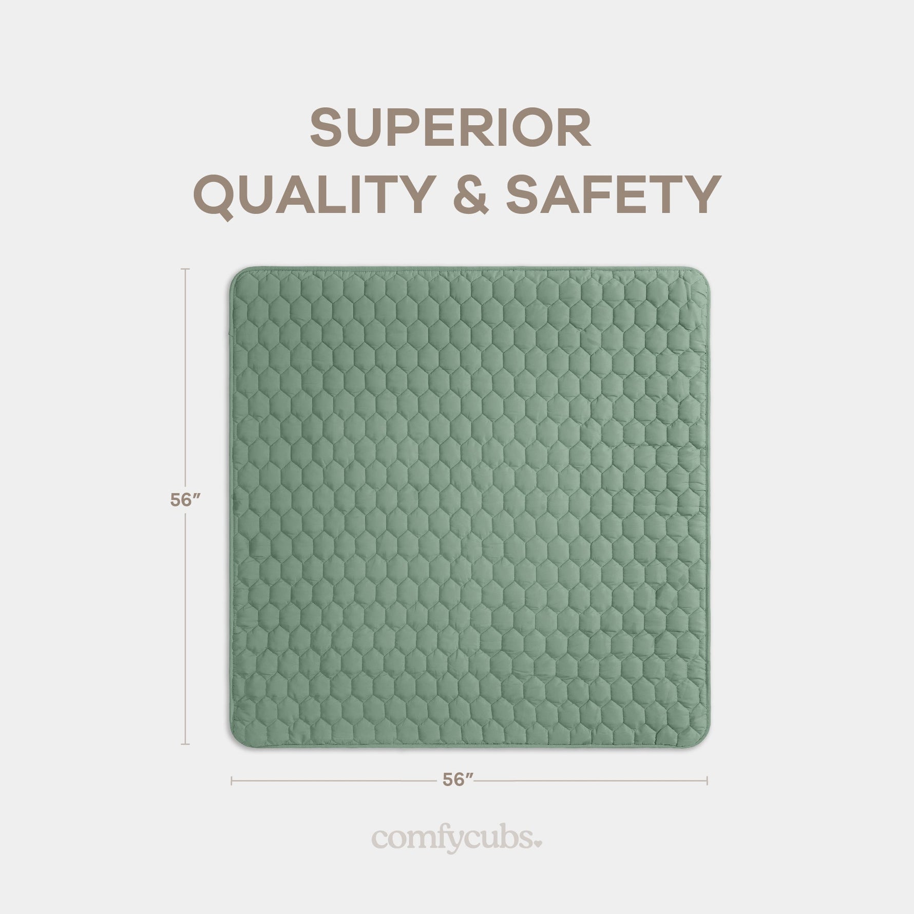 Play Mat Non Slip Fern For Baby Crawling And Tummy Time Comfy Cubs Everetts Place: Online Boutique