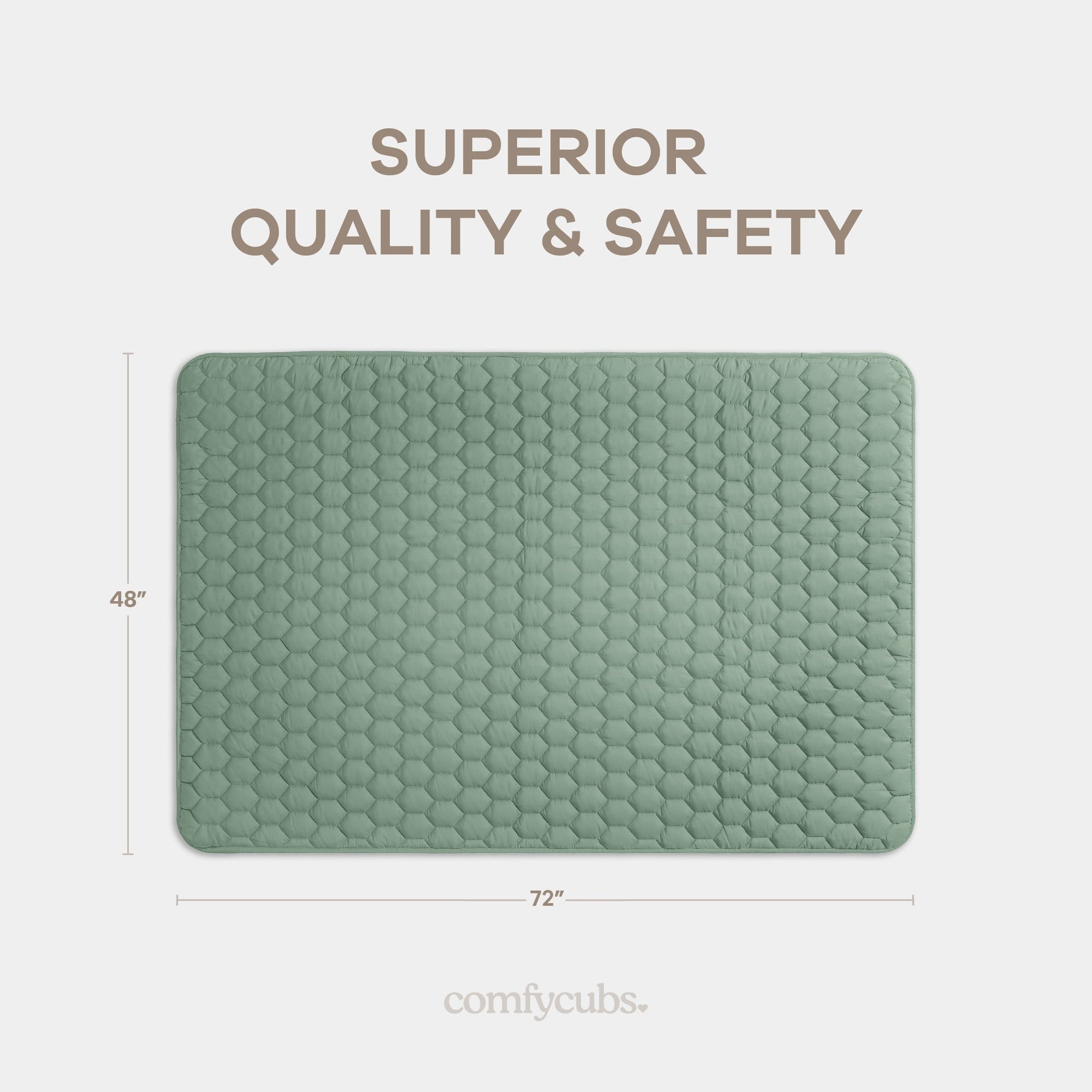 Play Mat Non Slip Fern For Baby Crawling And Tummy Time Comfy Cubs Everetts Place: Online Boutique
