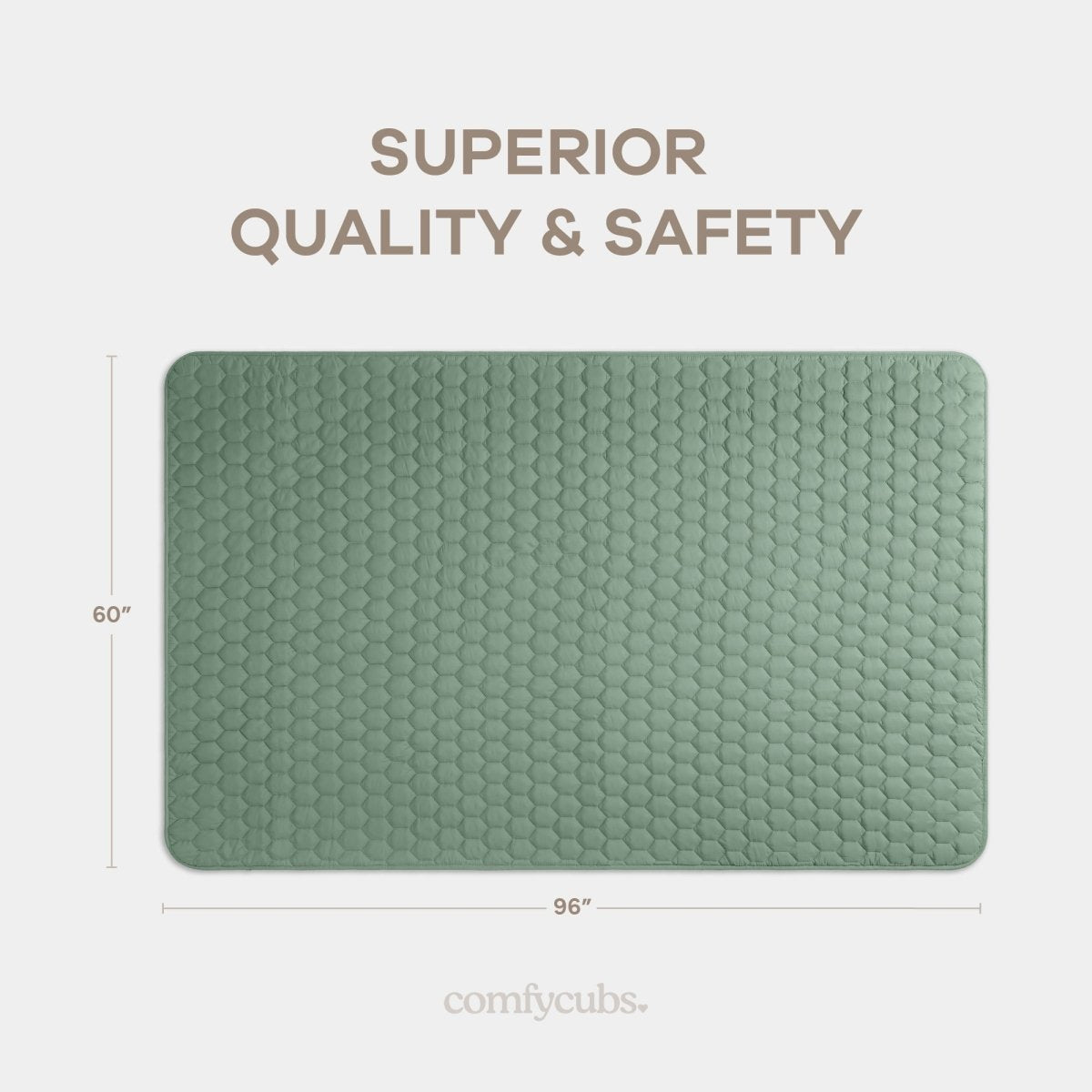 Play Mat Non Slip Fern For Baby Crawling And Tummy Time - Everetts Place Boutique - 