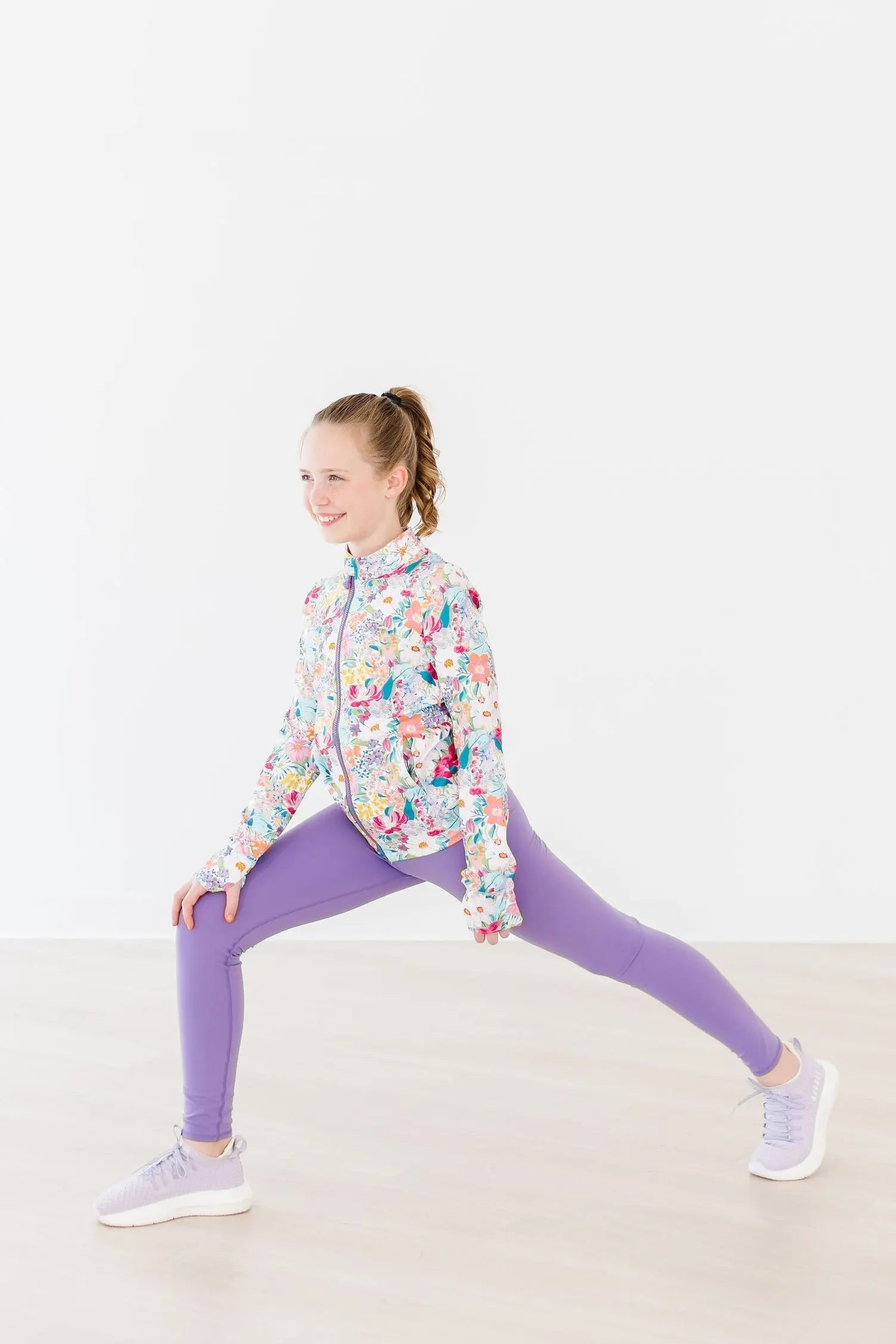 Playful Purple Active Legging For Girls Dance Yoga Lounging Mila & Rose ® Everetts Place: Online Boutique