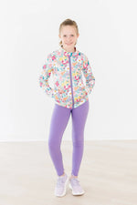 Playful Purple Active Legging For Girls Dance Yoga Lounging Mila & Rose ® Everetts Place: Online Boutique