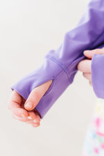 Mila & Rose ® Playful Purple Full Zip Ruffle Active Jacket for Girls - Everetts Place Boutique - 