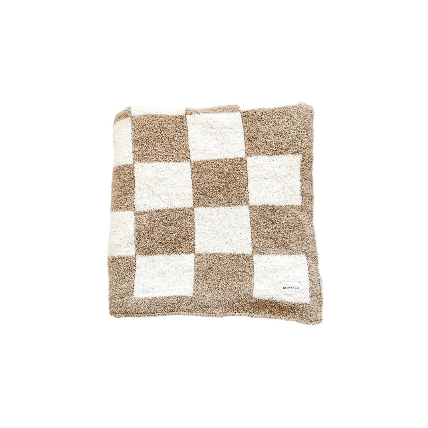 Harp Angel Boutique Premium Plush Blanket with Checkered Design for Cozy Nurseries - Baby & Toddler > Swaddling & Receiving Blankets Swaddle