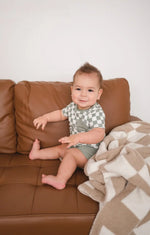 Harp Angel Boutique Premium Plush Blanket with Checkered Design for Cozy Nurseries - Baby & Toddler > Swaddling & Receiving Blankets Swaddle